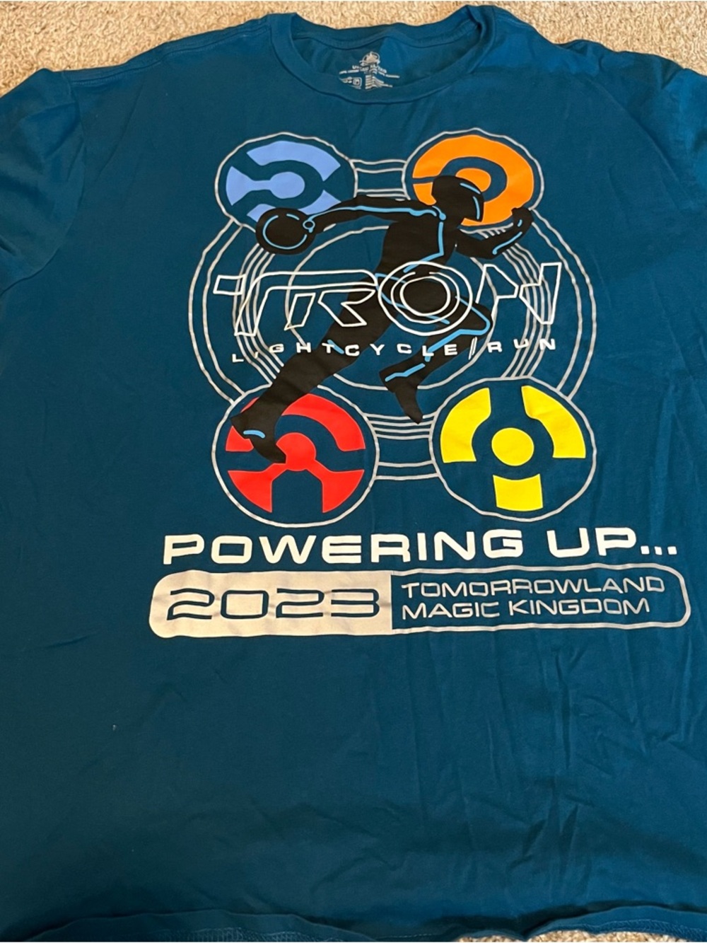 TRON Lightcycle Run 2023 Powering Up Graphic Tee opening year